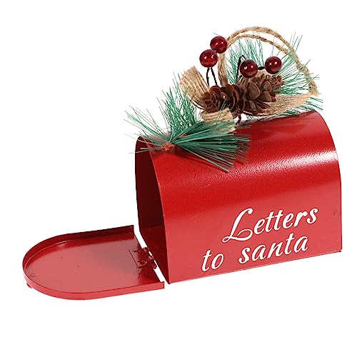 BRIGHTFUFU Metal Mailbox Pendant Christmas Tree Decorations Box Christmas Decorations