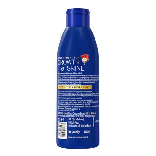Image of Parachute Advansed Hibiscus - Healthy Shiny Hair Oil | With Pure Coconut Oil | Nourishment for Black Hair & Growth 300ml