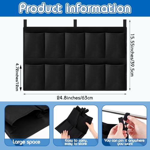 End of Bed Shoe Bag Multi Functional Travel Shoe Bags Large Capacity Organizer Shoe Storage Bag for Outdoor Women Men(Black)2