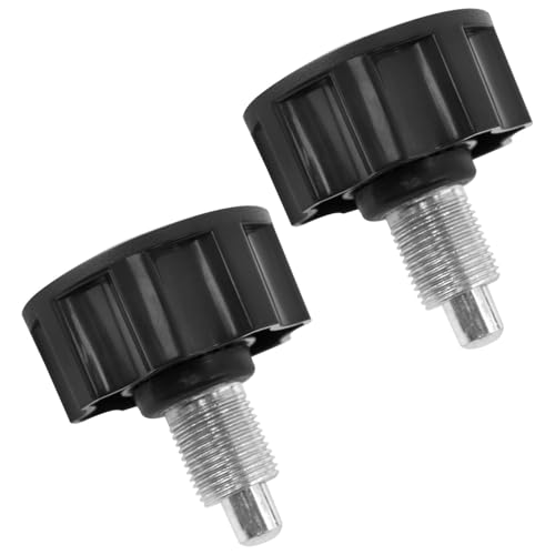 FINBe M18 Pop Pull Pin Knob for Fitness Equipment Sports Bicycle Pin Knob Replacement Black 2PCS (2.12x2.48inch)