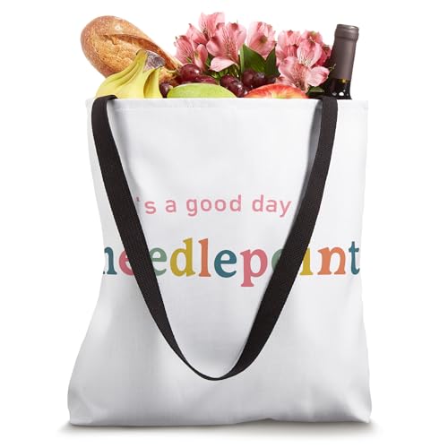 Bolso Tote Divertido Needlepoint 16 pulgadas miniatura 4
