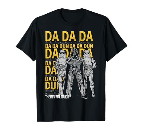 T-shirt Star Wars Vader Bold March vêtement musique geek Dark Vador