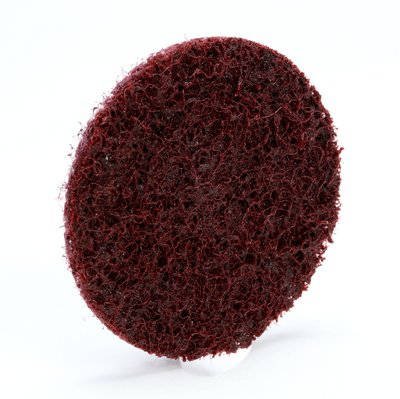 3M Abrasive 048011-05527 Scotch-Brite Roloc Discs, 2, 25,000 rpm, Aluminum Oxide, Maroon (Pack of 50)