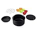 Princess 182011 Accesorios para Freidoras Sin Aceite XL, Set de 10, Apto para 182020 Y 182021, 1 molde hornear, 1 bandeja pizza, 1 rejilla, 6 moldes de silicona para muffins, 1 salvamanteles, Negro