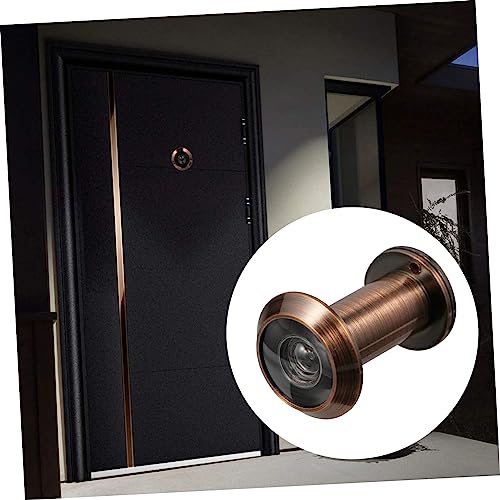 DOITOOL Mirilla de puerta con ángulo amplio y tapa de cobre para hogar, fácil instalación, seguridad y privacidad mejoradas miniatura 3