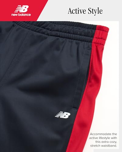 New Balance Boys Sweatpants - 4 Pack Active Tricot Boys Joggers Athletic Pants Kids Activewear Pants with Pockets (4-20)4
