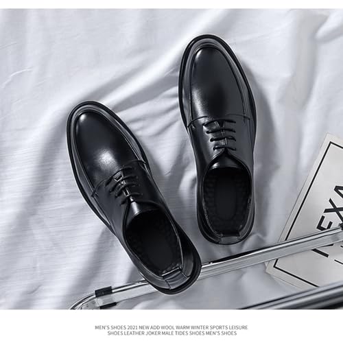 Men's Classic Fashion British Style Casual Leather Shoes Business Comfort Anti Slip Lace up Formal Leather Shoes4