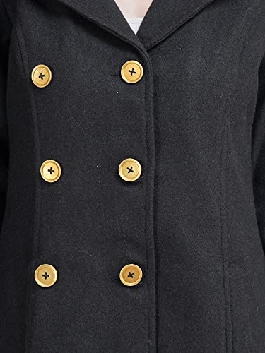 Image of AOL Women's Double Breasted Knee Length Coat