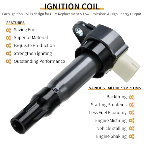 Image of 3PCS UF681 Ignition Coil Pack with 1989 Iridium Spark Plugs Compatible with Smart Fortwo 1.0L L3 2015 2014 2013 2012 2011 2010 2009 2008 Spark Plugs and Coil Packs Kit # 1321580003 GN10674 ICA64178