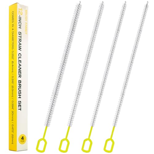 Straw Clean Brush Set 12 Inch Reusable