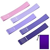 Bande Elastique Musculation(Lot de 5) avec 5 Niveaux de Résistance Différents, Bande Elastique Fitness Fournies avec Sac de Rangement – Yoga, Musculation, Pilates, Fitness