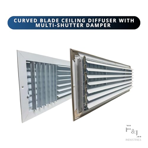 Diffuseur de plafond anti courant d'air avec volets réglables HVAC