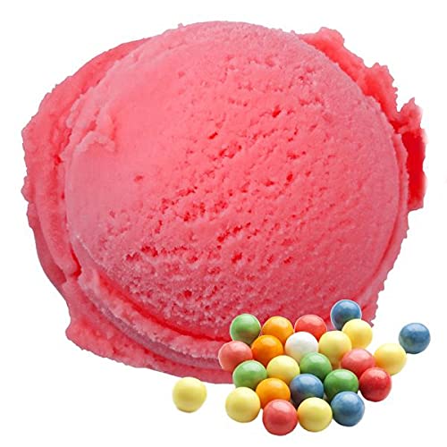 1 Kg Bubble Gum Rosa Geschmack Eispulver VEGAN - OHNE ZUCKER - LAKTOSEFREI - GLUTENFREI - FETTARM, auch für Diabetiker Milcheis Softeispulver Speiseeispulver Gino Gelati