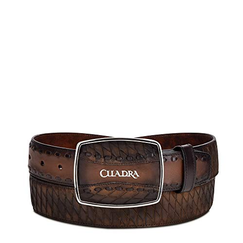 Cuadra Men's Cowboy Belt in Genuine Leather Brown