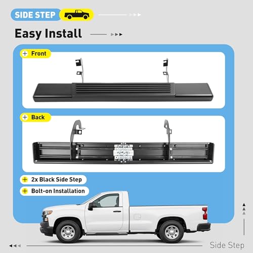 Estribos laterales running board para Chevrolet Silverado miniatura 7