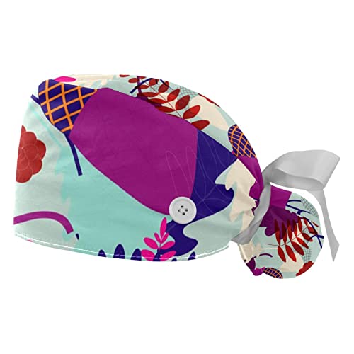 Chapeaux bouffants de travail mixtes ajustables pour la protection des cheveux