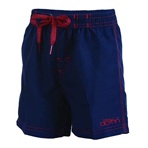 Little Dolfins Swim Trunks Boys (3T, Navy)