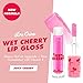 Lime Crime Wet Cherry Lip Gloss, Juicy Cherry (Iridescent Pink) - Cherry Scented Lightweight, Plumping & Comfortable Ultra Glossy Sheen That Won't Stick - Long Lasting & Non-Sticky - Vegan Makeup