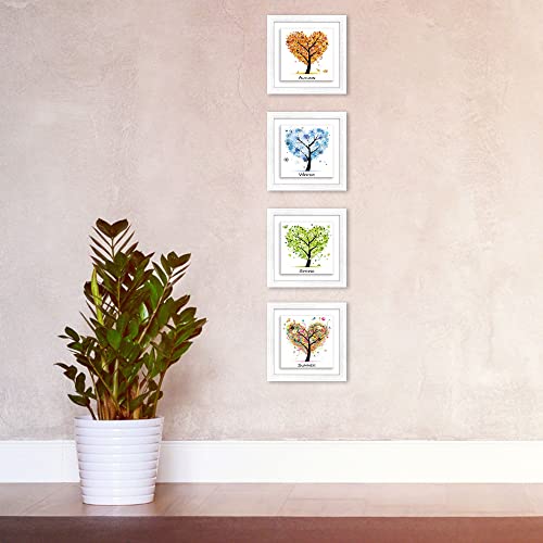 Lupia Set 4 Quadri moderni stampa su CERAMICA