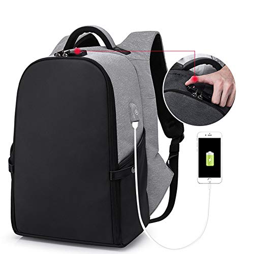 Reisen Laptop Rucksack Anti-Diebstahl-Tasche mit USB-Ladeanschluss und Schloss 14/15.6 Zoll Computer Business Rucksäcke Cover