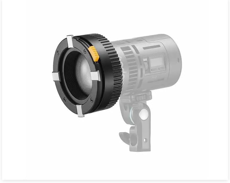 Godox SZL2 Zoom Lens for Godox RS60R RS60BI MS60R MS60Bi, Attaches to the Front of the Light, to Project Beam Angles of Bbetween 15° and 30° to Give More Flexibility with The Lighting