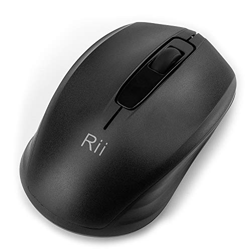 Rii Ratón inalámbrico para Laptop, Mouse óptico USB inalámbrico Mini Mouse óptico 2.4G 1000 dpi para computadora de PC con Nano Receptor para Escuela, niños, Oficina, hogar