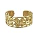 14kt Yellow Gold Plated Sterling Silver 6mm Filigree Band Toe Ring