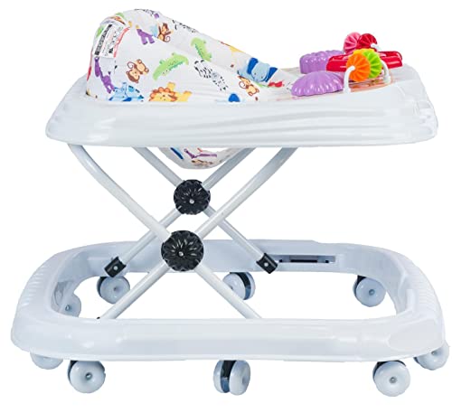 Royalde Lauflernhilfe Baby Walker Lauflernwagen Gehfrei Kindersitz Höhenverstellbar mit Spielzeug Funktionen Lenkrad und… – Bild 4