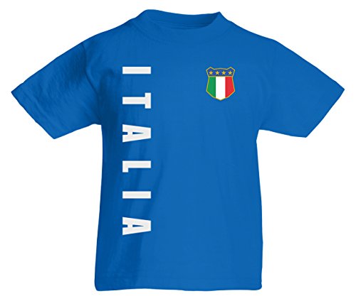 Italien Personalisiertes T-Shirt, Name / Nummer Erwachsene Kinder Baby Familie, Italienischer Fußball