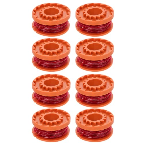 LAPYAPPE 8個 草刈り機用高耐久トリマーライン 耐摩耗性に優れたリフィルコード 電動草刈り機対応 実用的で強靭な草刈り線