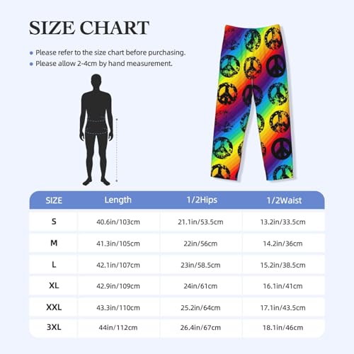 Pink Flamingos Men's Pajama Pants Casual Sweatpants Lounge Wide Leg Sleepwear Sleep Pant with Pockets2