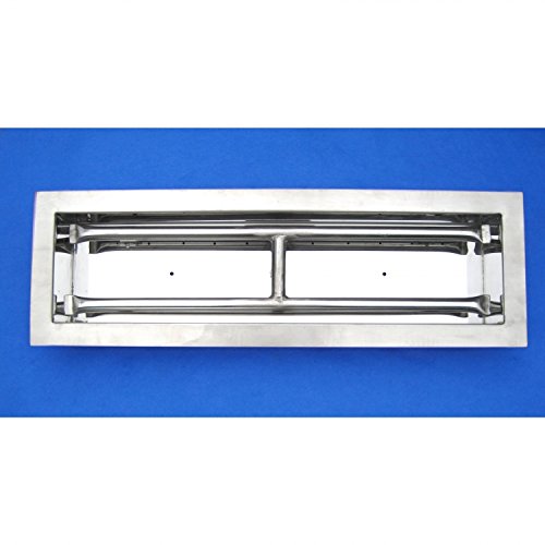 HearthDistribution OB4SS-18 SS Dual Flame Flanged Burner44; 18 in.