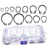 MAGICLULU 315 Stück Sicherungsringe Außenring Sortiment Aus Stahl 4-28mm Für Wellenlager Befestigung Robust Und Kompakt