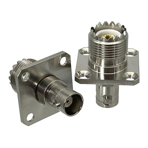 1 �� UHF SO239 PL259 MI NI UHF ���� BNC ���p & �t�����W�X�g���[�g R*/F �A�_�v�^�R�l�N�^(Gold)