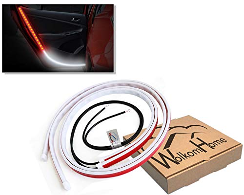 Image of WolkomHome Car Door Lights Flash light (RED& ICE BLUE) Set of 2 for Tata Indigo CS
