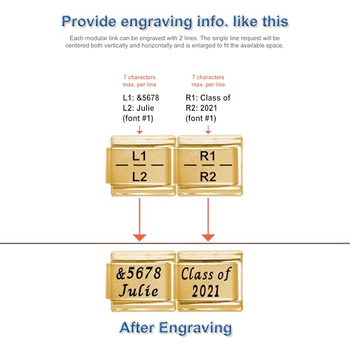 Dolceoro 9mm Stainless Steel Modular Italian Charm Bracelet, Customize a Link for Your Personalized Bracelet2