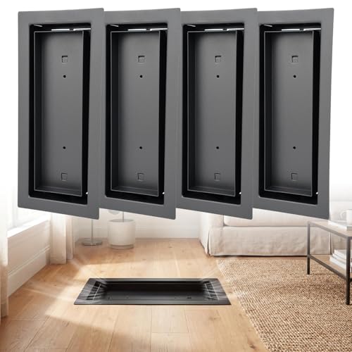 4 Pack 4x10 inch Modern Drop-in Floor Register for Tile