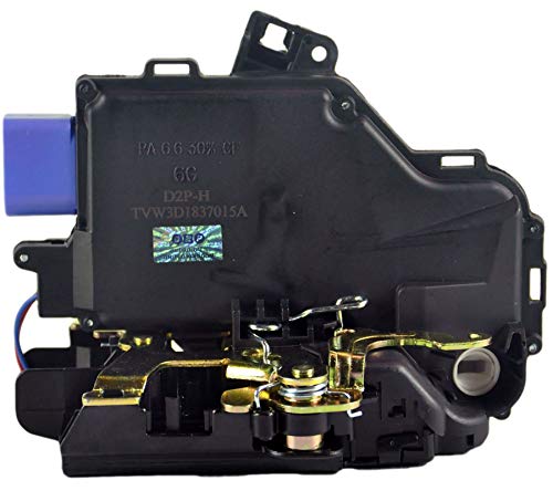 D2P Front Left Door Lock Mechanism Replacement | Compatible with 04-16 Seat Altea 5P1, 04-09 Toledo MK III, 96-10 Skoda Octavia I 1U2/U5, 04-13 Octavia II 1Z3/1Z5 | 3D1837015A