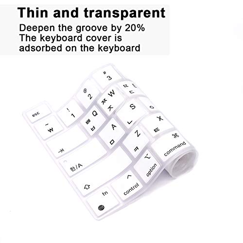 Coque de protection clavier MacBook Pro 13 blanc pour bosser