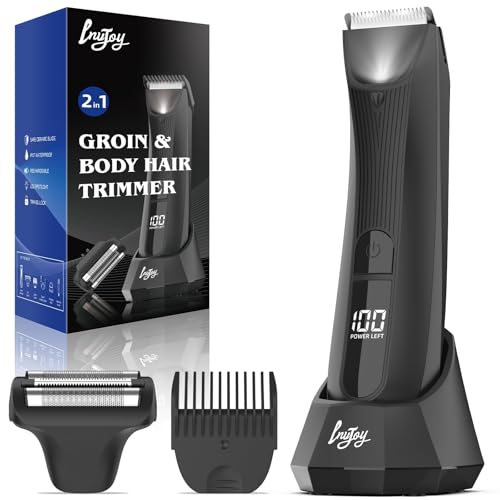 INVJOY Manscape Body Trimmer for Men, Waterproof Electric Razor/Shavers with