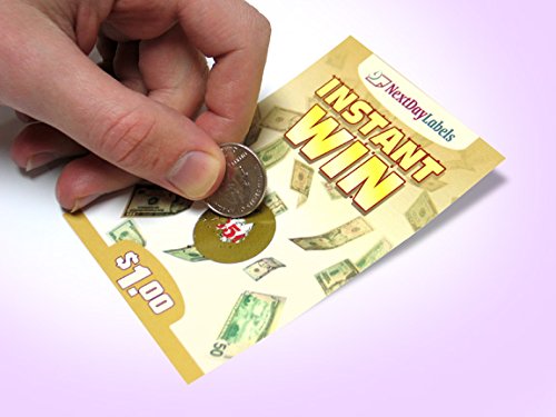 (1" Round - Gold, 500) Scratch Off Labels Stickers, Designed To Create Your Own Scratch-Off Cards, Raffles, Promotions, Wedding, Fun, Games Etc. #TOP2