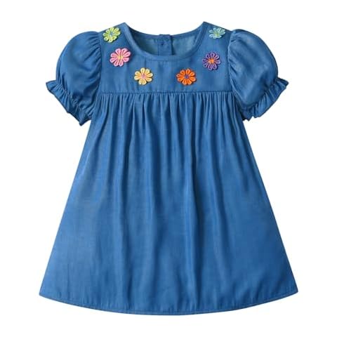 Tearfuty Baby Girls Summer Dress Blue Cover