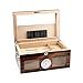ADSE Humidor per sigari con igrometro e umidificatore, Anteriore, Contiene 100 sigari