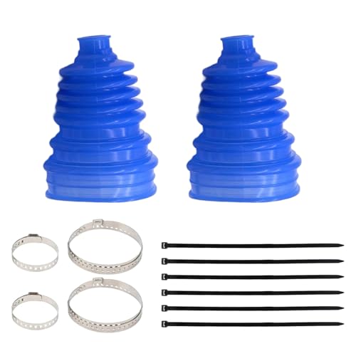 Ywmsfl Silicone Front Axles Boot Repair Pack Universally CV Joint Covers Waterproof Automotive Replacement Fixed Metal Hoop