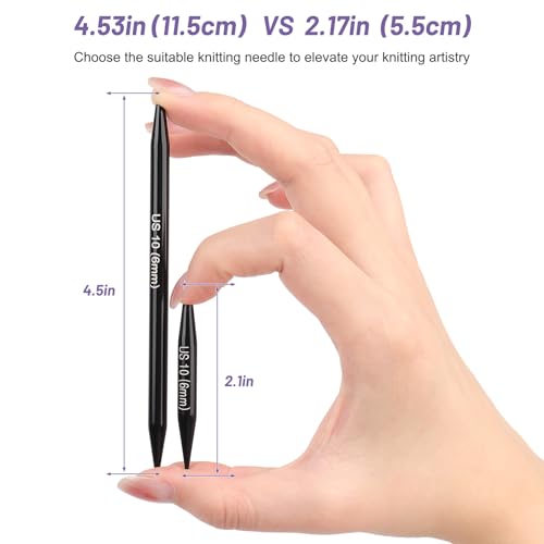 Image of Katech Short Interchangeable Knitting Needles Set-Circular Knitting Needles