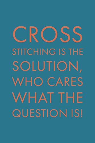 Cross Stitching Is: Funny Novelty Cross Stitch Quote - Journal Notepad With Lines image 3