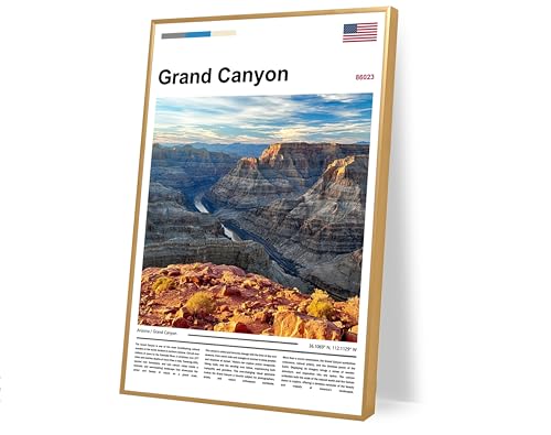 Grand Canyon Poster Original Design(24"x16" Unframed) Arizona National Park Wall