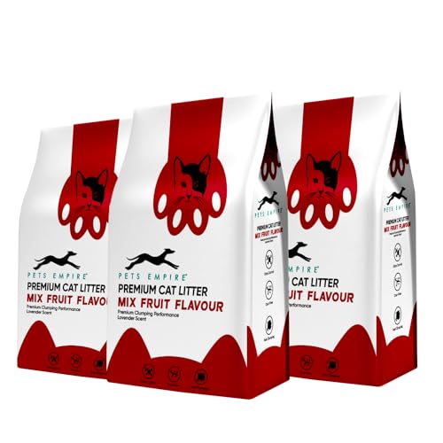 Pets Empire Bentonite Cat Sand Litter | Mix Fruit Fragrance | Scented Cat Litter | 5Kg - Pack of 3 (B0D7QR1C7F) Amazon Price History, Amazon Price Tracker