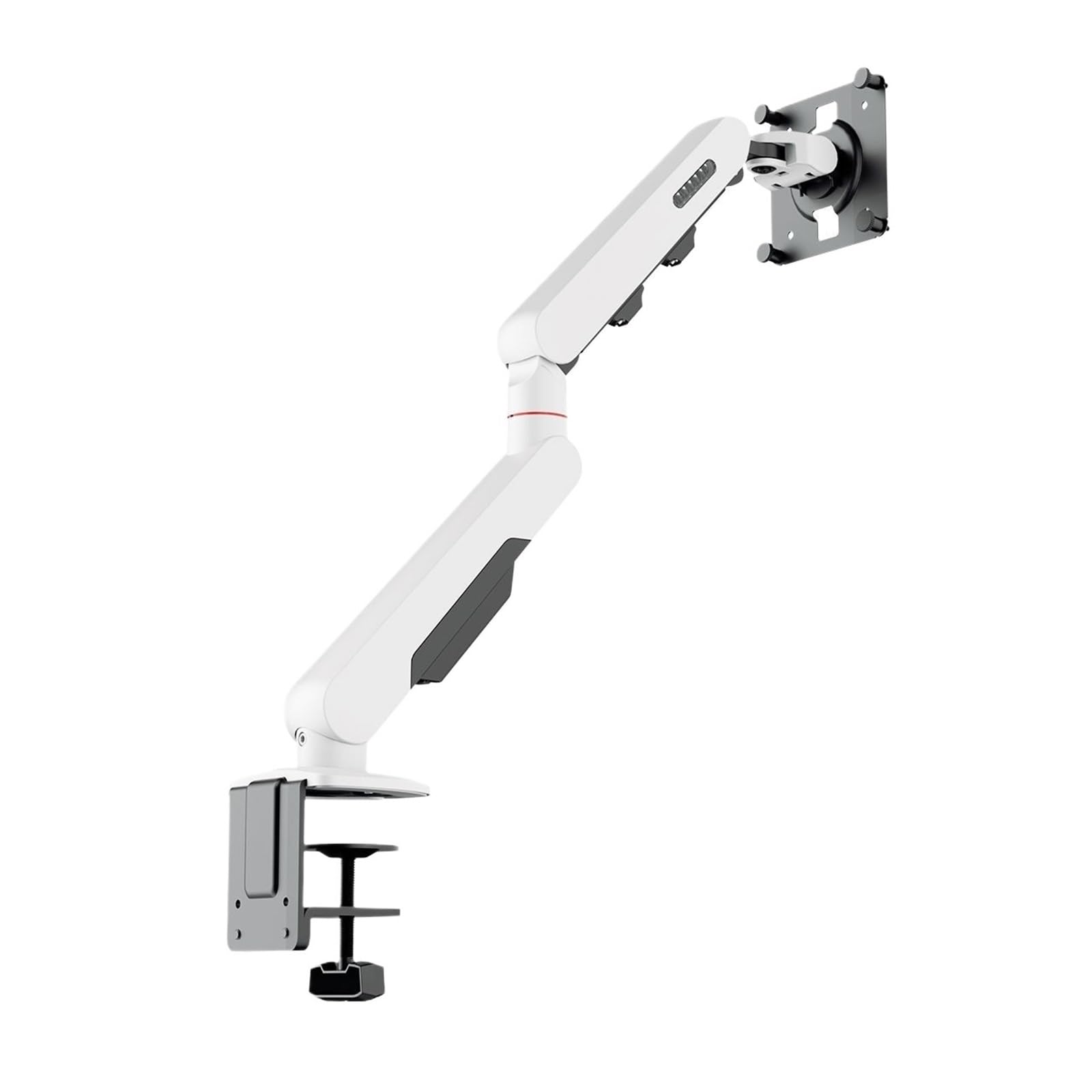 Support moniteur bras robotisé blanc inclinable et pince table rotative - 2