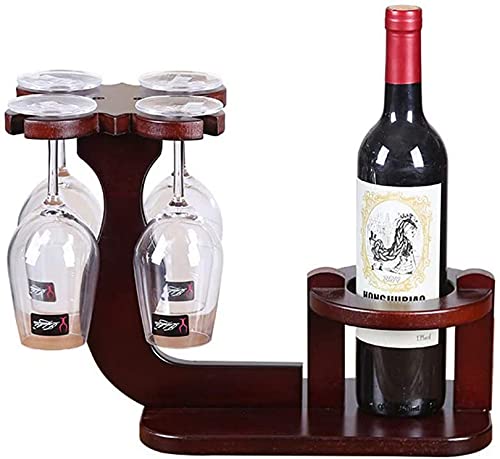 Soporte para botellas de vino de madera sintética miniatura 1